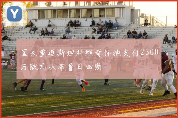 国米重返斯坦科维奇怀抱支付2300万欧元从布鲁日回购